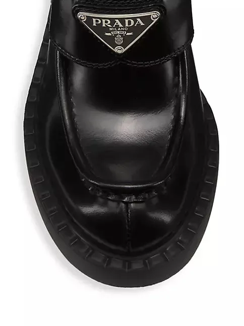 85MM Leather Loafer Pumps
