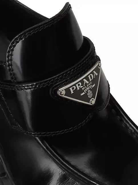 85MM Leather Loafer Pumps