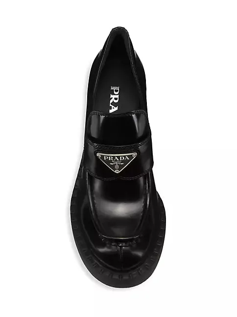 85MM Leather Loafer Pumps