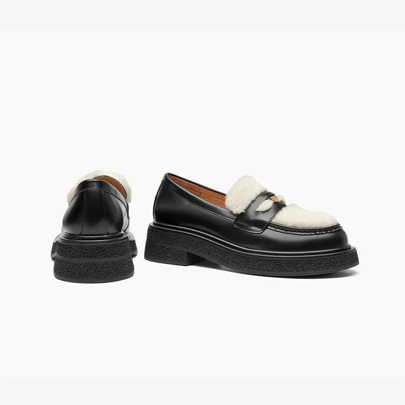 BeauToday Loafers  Vogue metallic elements Loafers for women