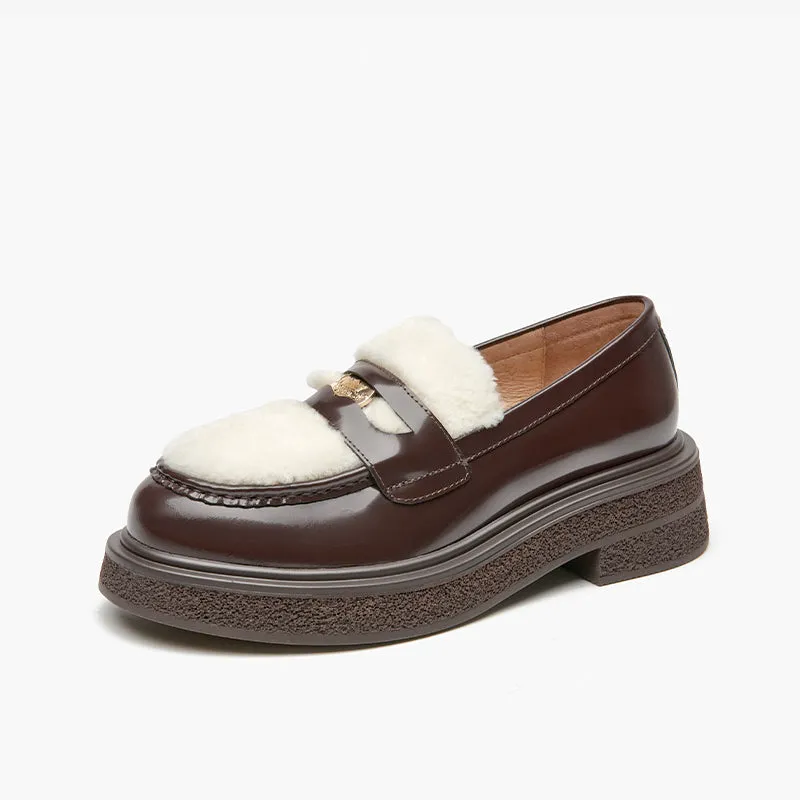 BeauToday Loafers  Vogue metallic elements Loafers for women