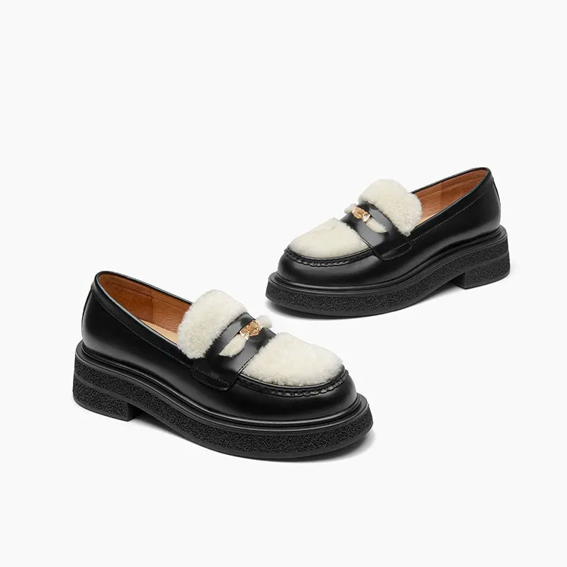 BeauToday Loafers  Vogue metallic elements Loafers for women