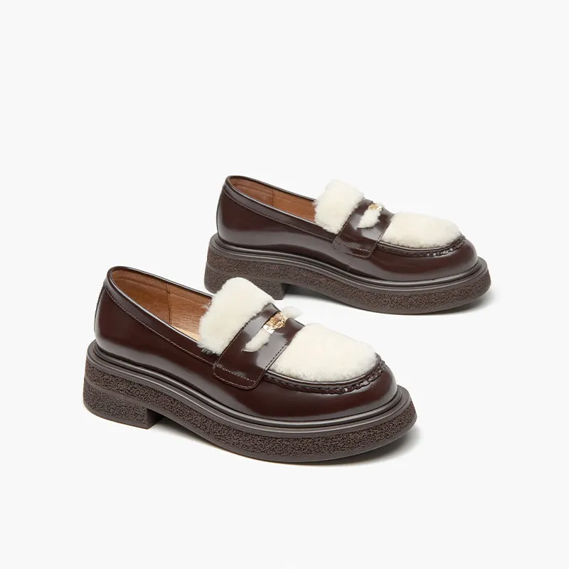 BeauToday Loafers  Vogue metallic elements Loafers for women