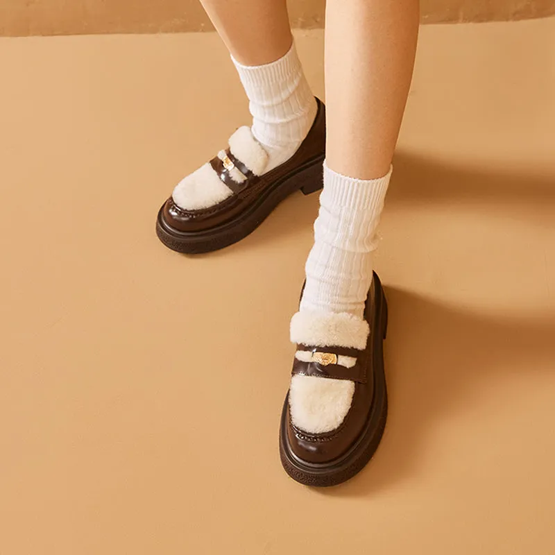 BeauToday Loafers  Vogue metallic elements Loafers for women