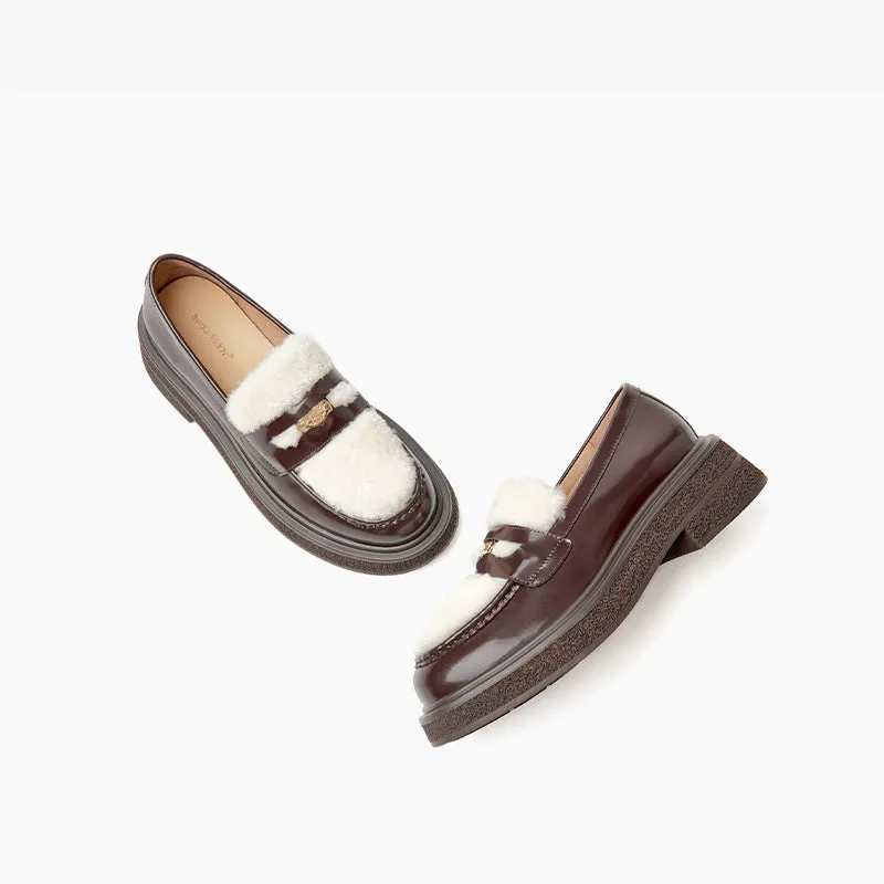 BeauToday Loafers  Vogue metallic elements Loafers for women