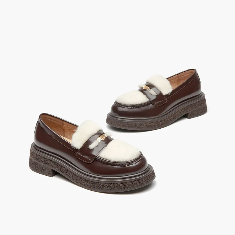 BeauToday Loafers  Vogue metallic elements Loafers for women