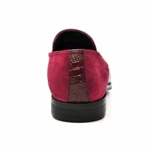 British Walkers Bordeaux Red Leather and Suede