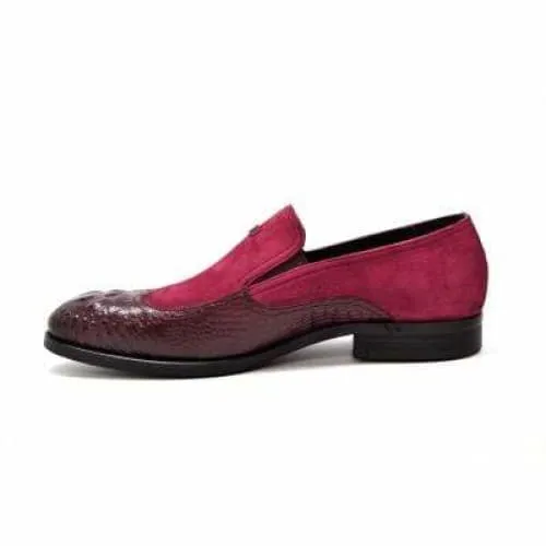 British Walkers Bordeaux Red Leather and Suede