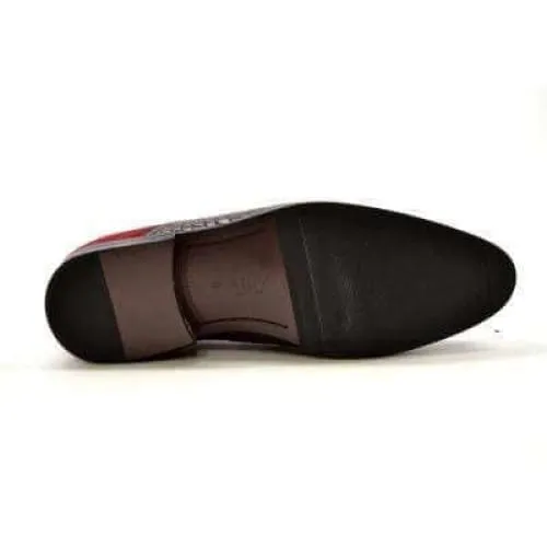British Walkers Bordeaux Red Leather and Suede