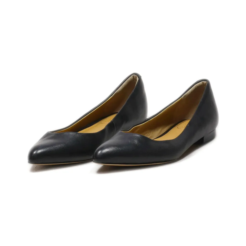 Corso Como Slip Ons Leather Black Colour For Women