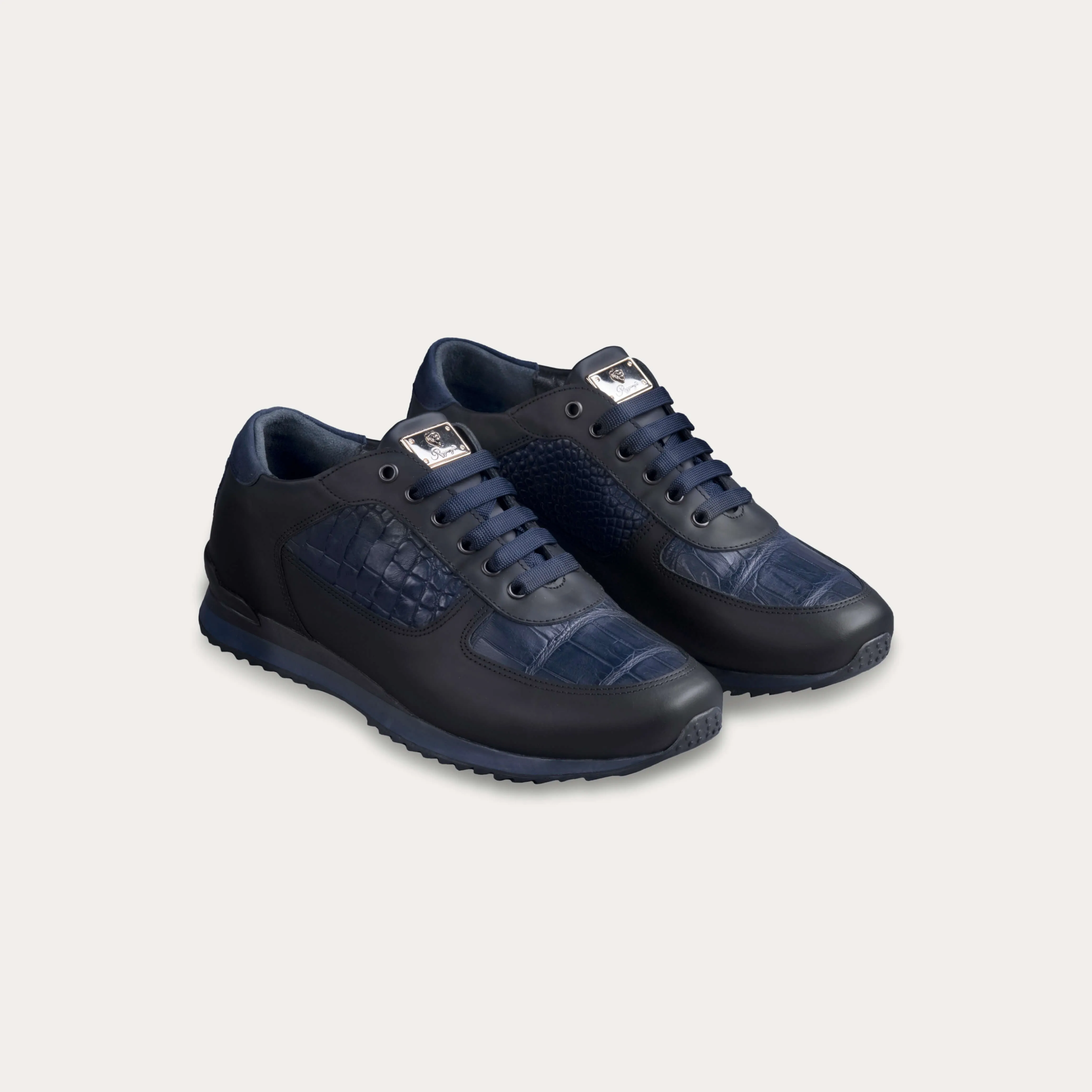 Crocodile Leather Runner Sneakers