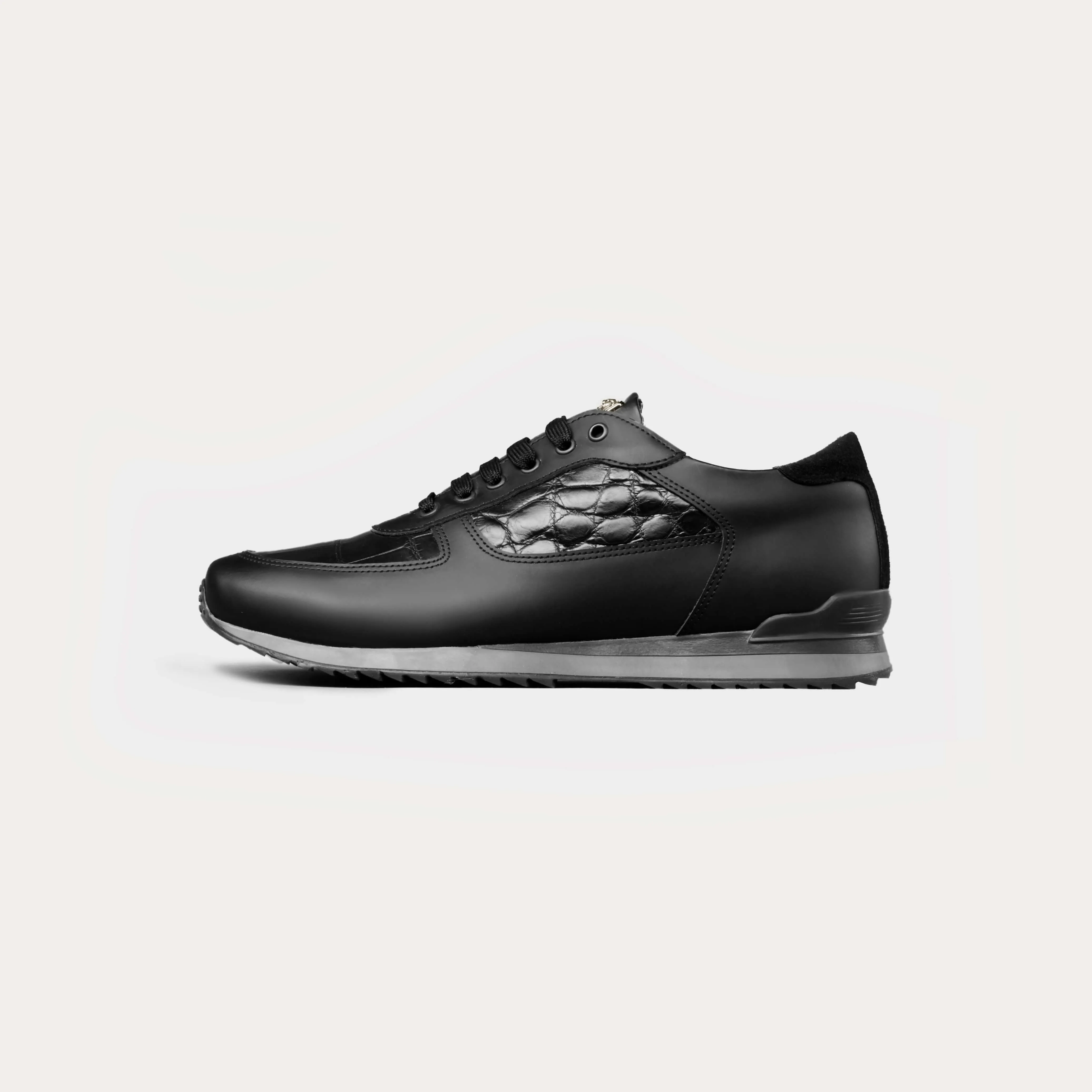 Crocodile Leather Runner Sneakers