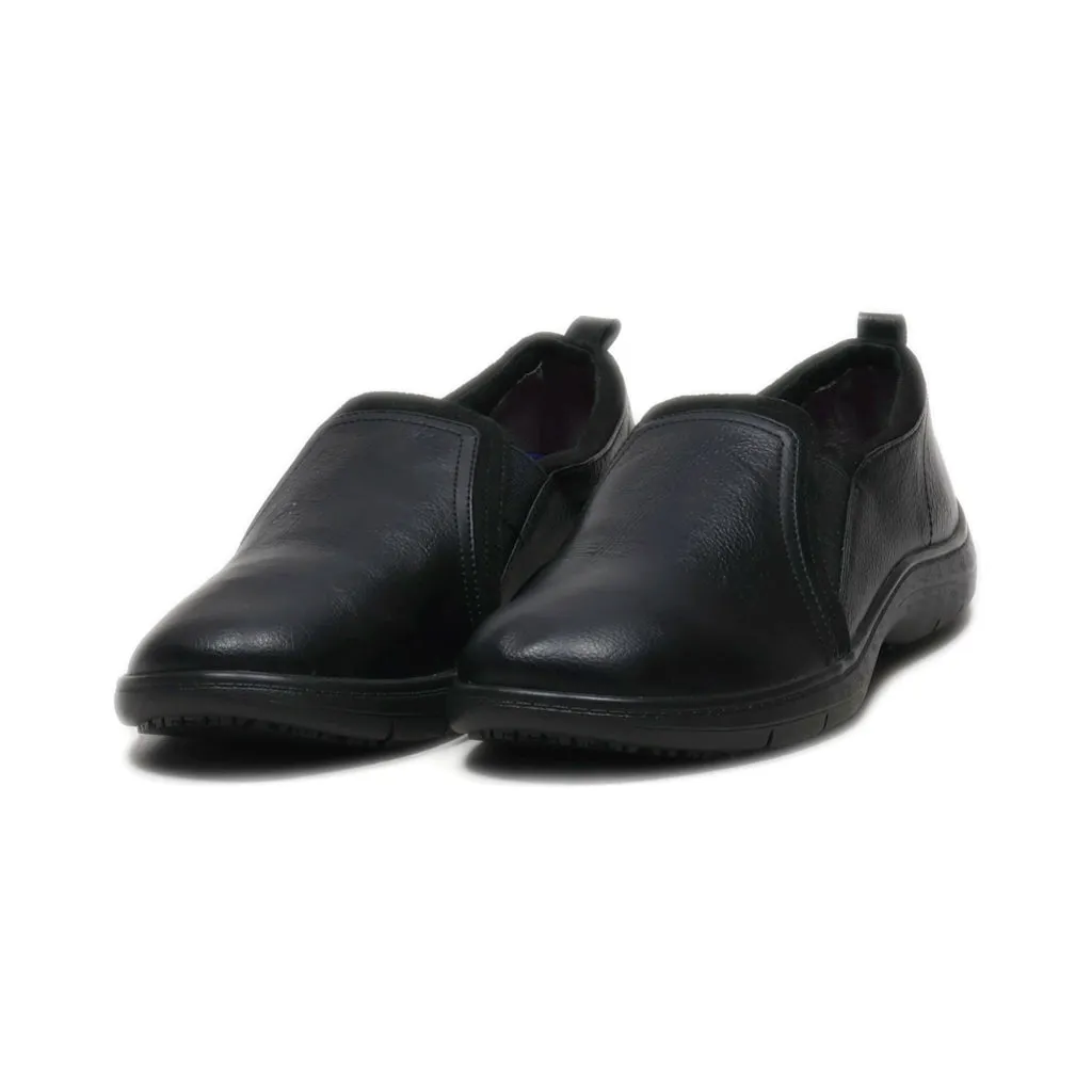 Dr. Scholl'S Casual Slip Ons Leather Black Colour For Men
