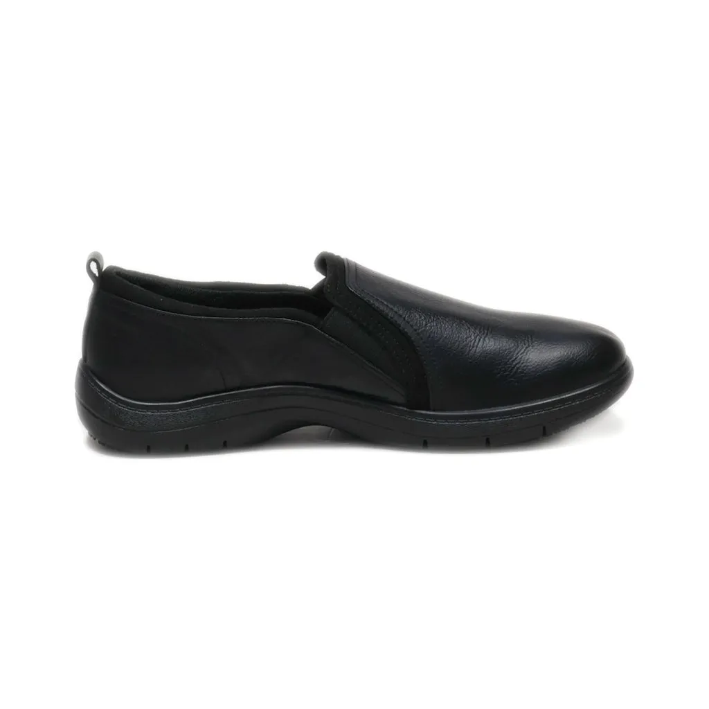 Dr. Scholl'S Casual Slip Ons Leather Black Colour For Men