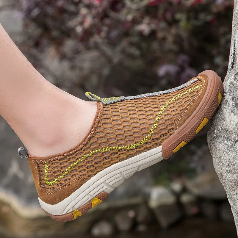 Fashion Breathable Summer Walking Mesh Shoes