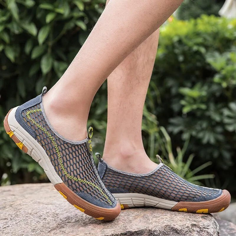 Fashion Breathable Summer Walking Mesh Shoes