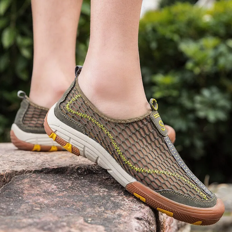 Fashion Breathable Summer Walking Mesh Shoes