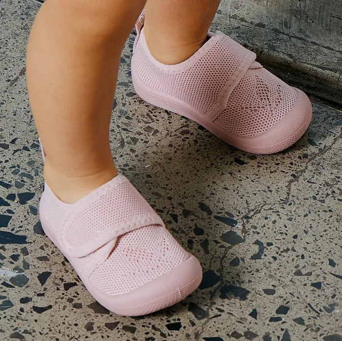 First Walking Shoes - Breathable Mesh (Solid Pink)