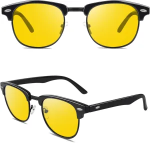 Happy Store CN56 Vintage Inspired Classic Horn Rimmed Nerd UV400 Clear Lens Glasses