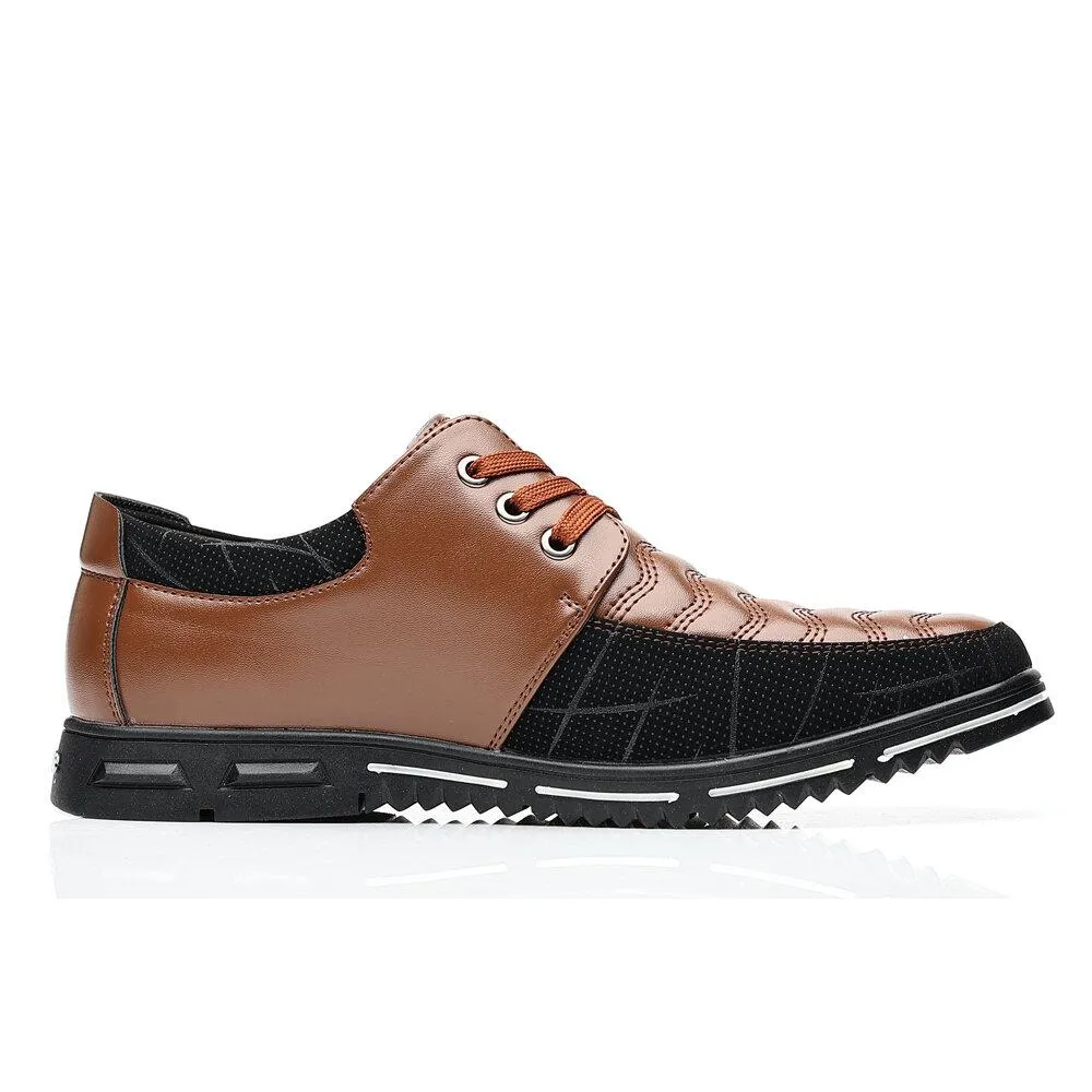 Men lace up breathable non-slip comfortable leisure business shoes