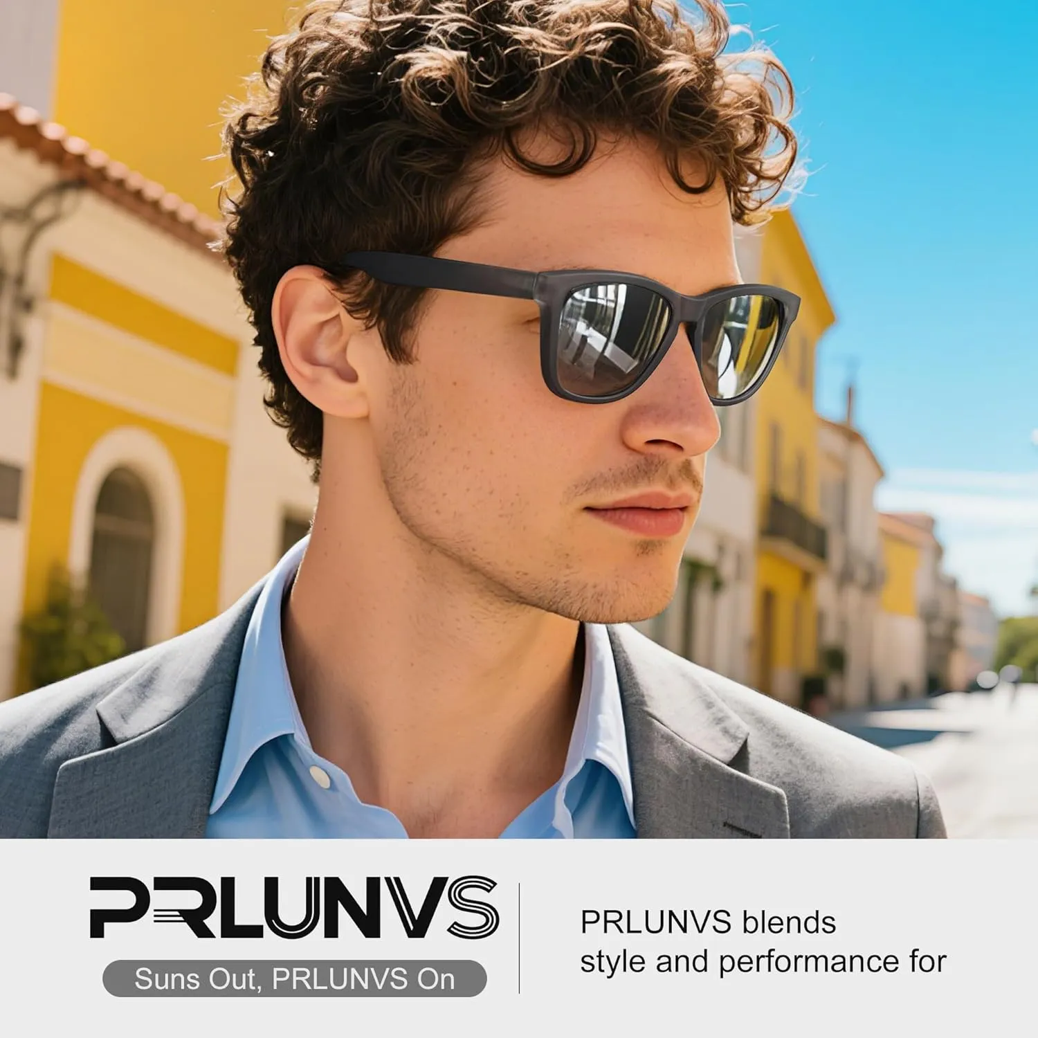 Polarized Sunglasses for Mens Womens - Fashion Men Sun Glasses Shades for Driving Golf Fishing Lightweight
