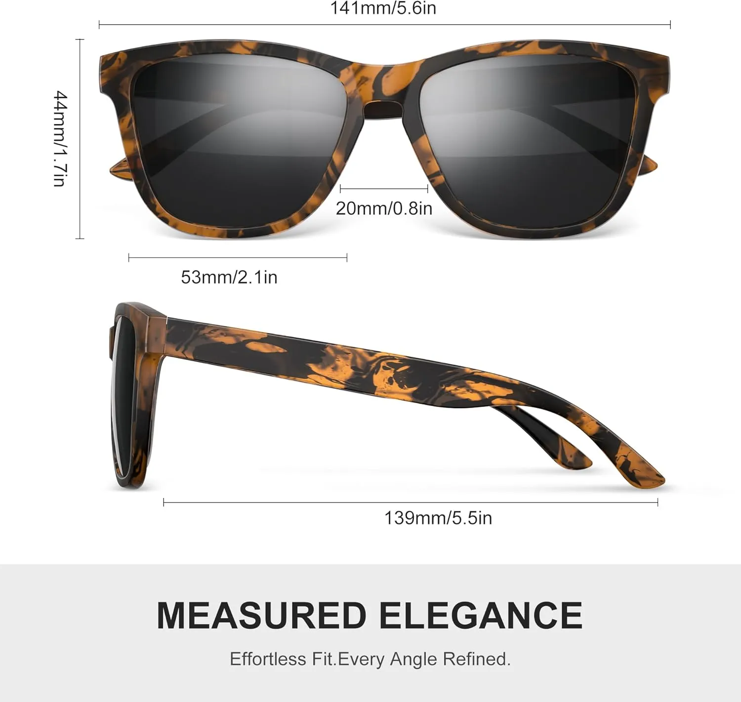 Polarized Sunglasses for Mens Womens - Fashion Men Sun Glasses Shades for Driving Golf Fishing Lightweight