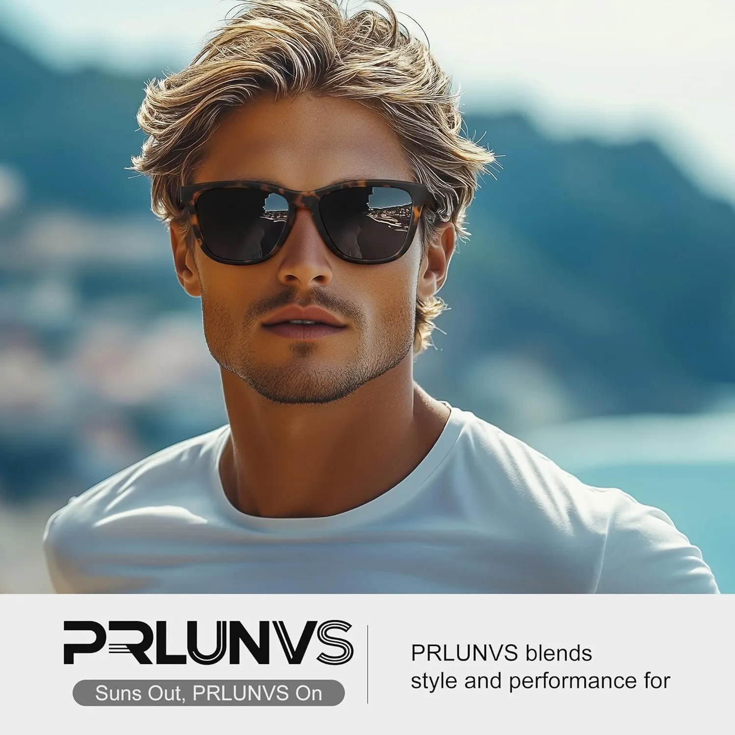 Polarized Sunglasses for Mens Womens - Fashion Men Sun Glasses Shades for Driving Golf Fishing Lightweight