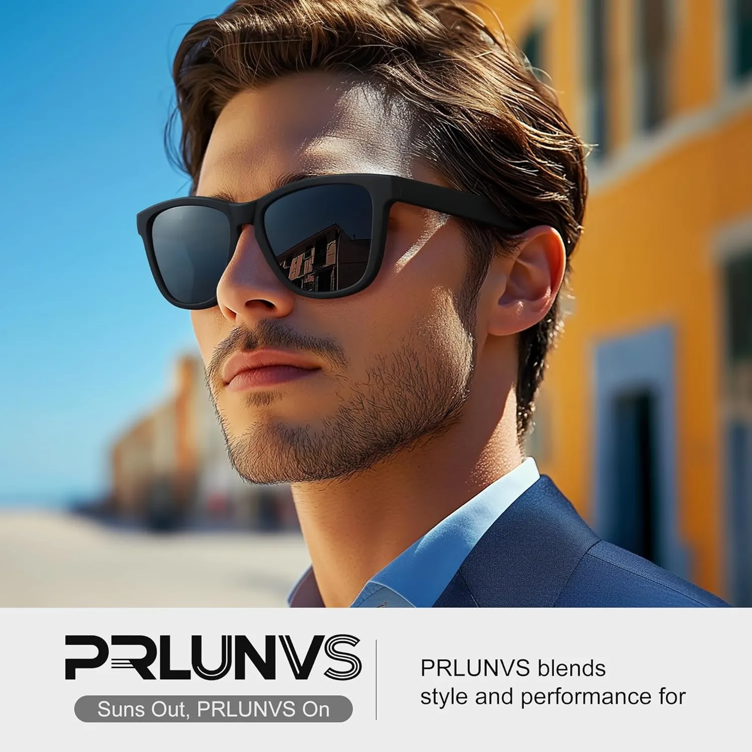 Polarized Sunglasses for Mens Womens - Fashion Men Sun Glasses Shades for Driving Golf Fishing Lightweight