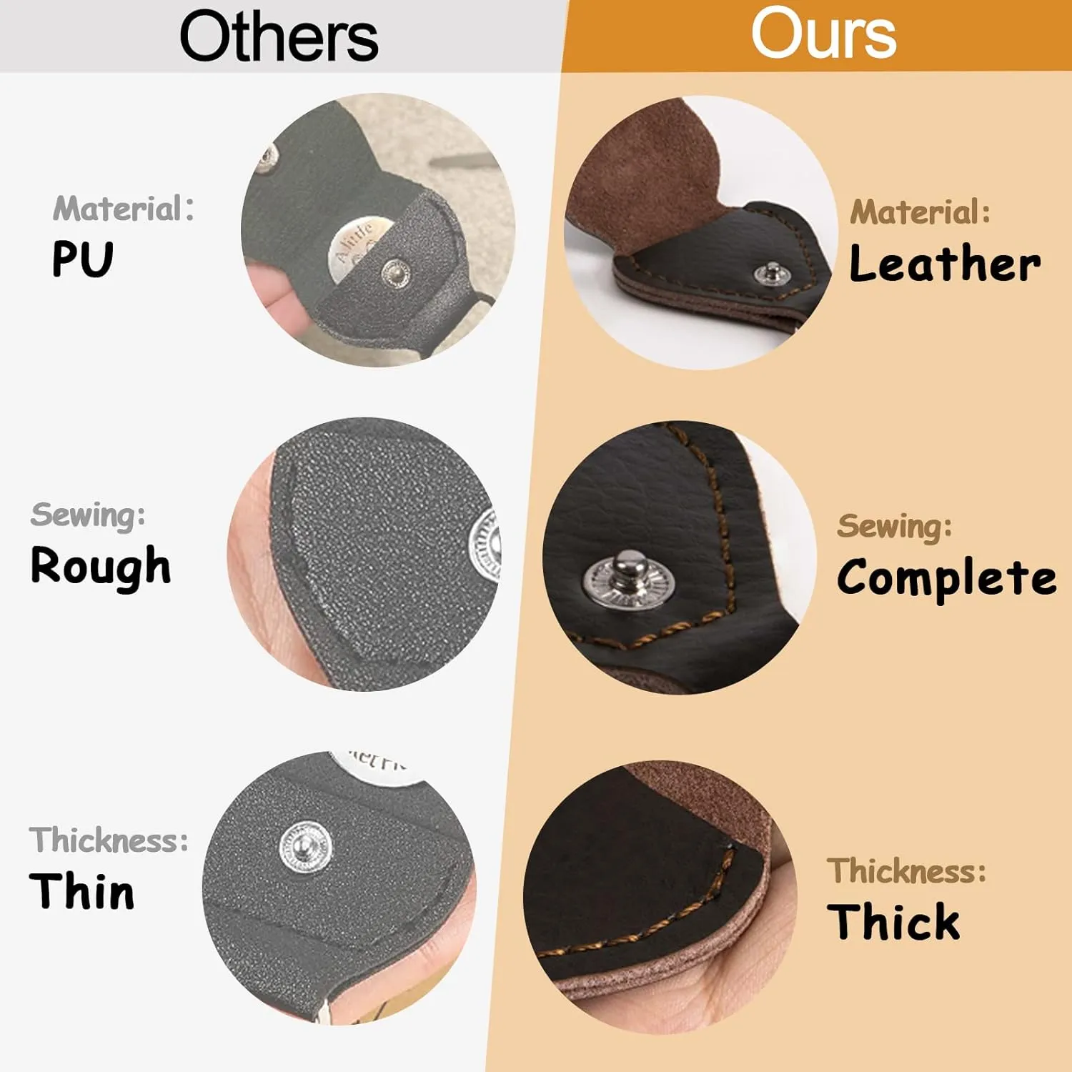 Qunrwe Pocket Hug Token,Long Distance Gifts Keepsake,Double Sided Inspirational Thinking of you Gift with Leather Keychain