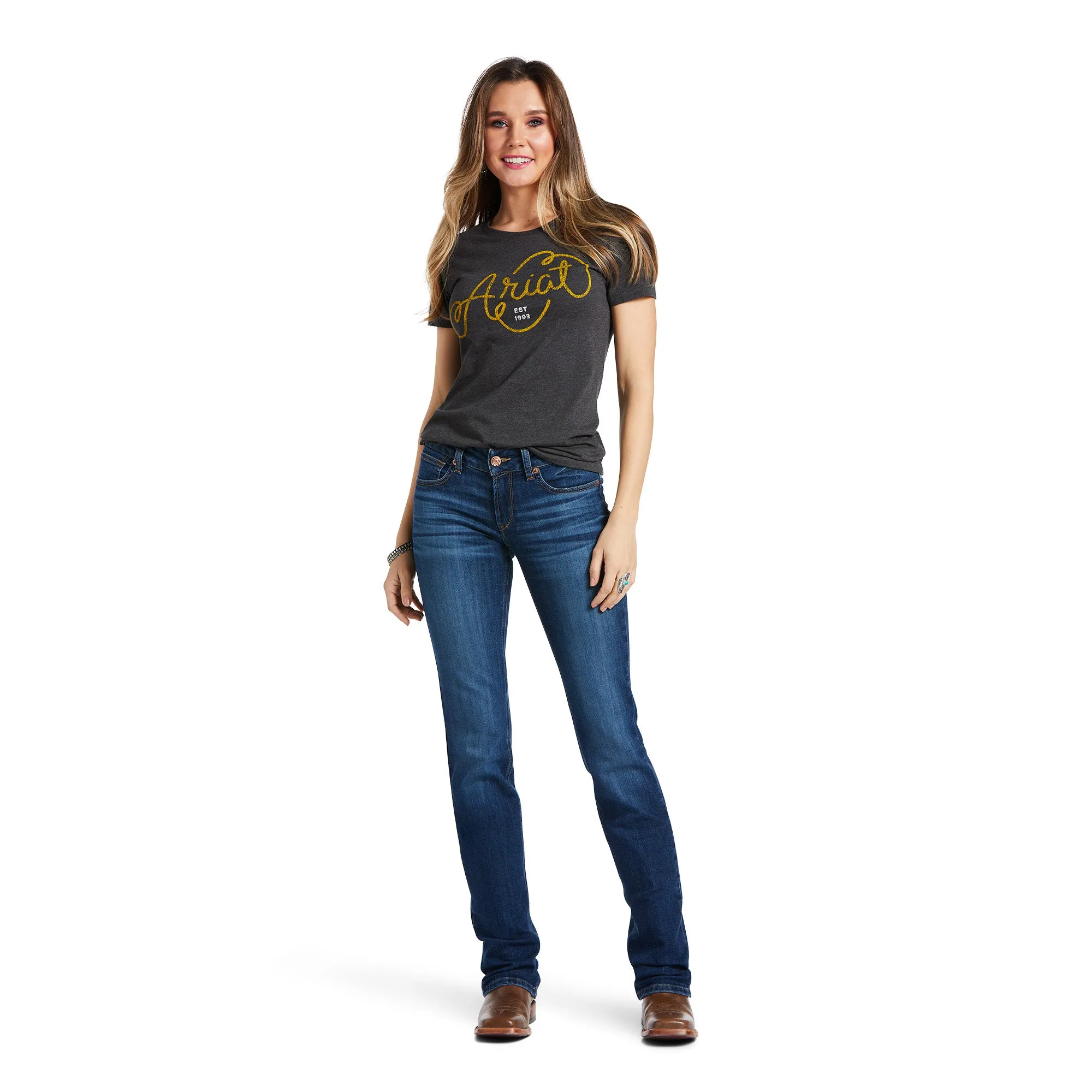 R.E.A.L. Mid Rise Candace Straight Leg