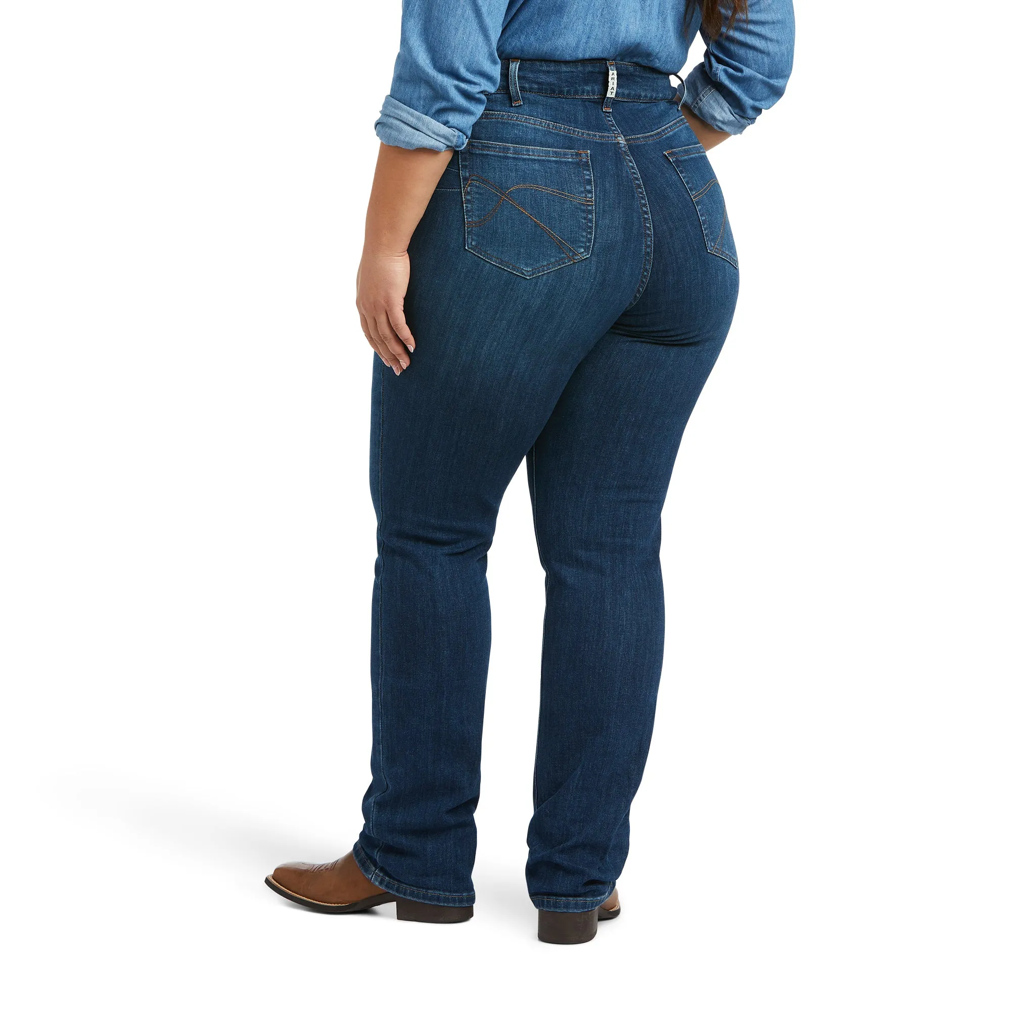 R.E.A.L. Mid Rise Candace Straight Leg