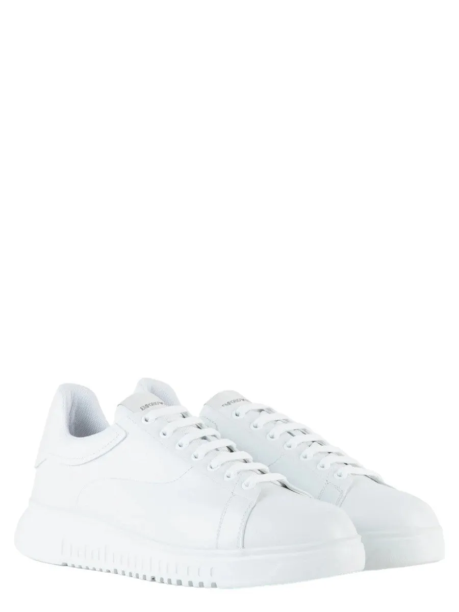 Sneakers Asimmetriche in Pelle Bottalata con Maxi Suola