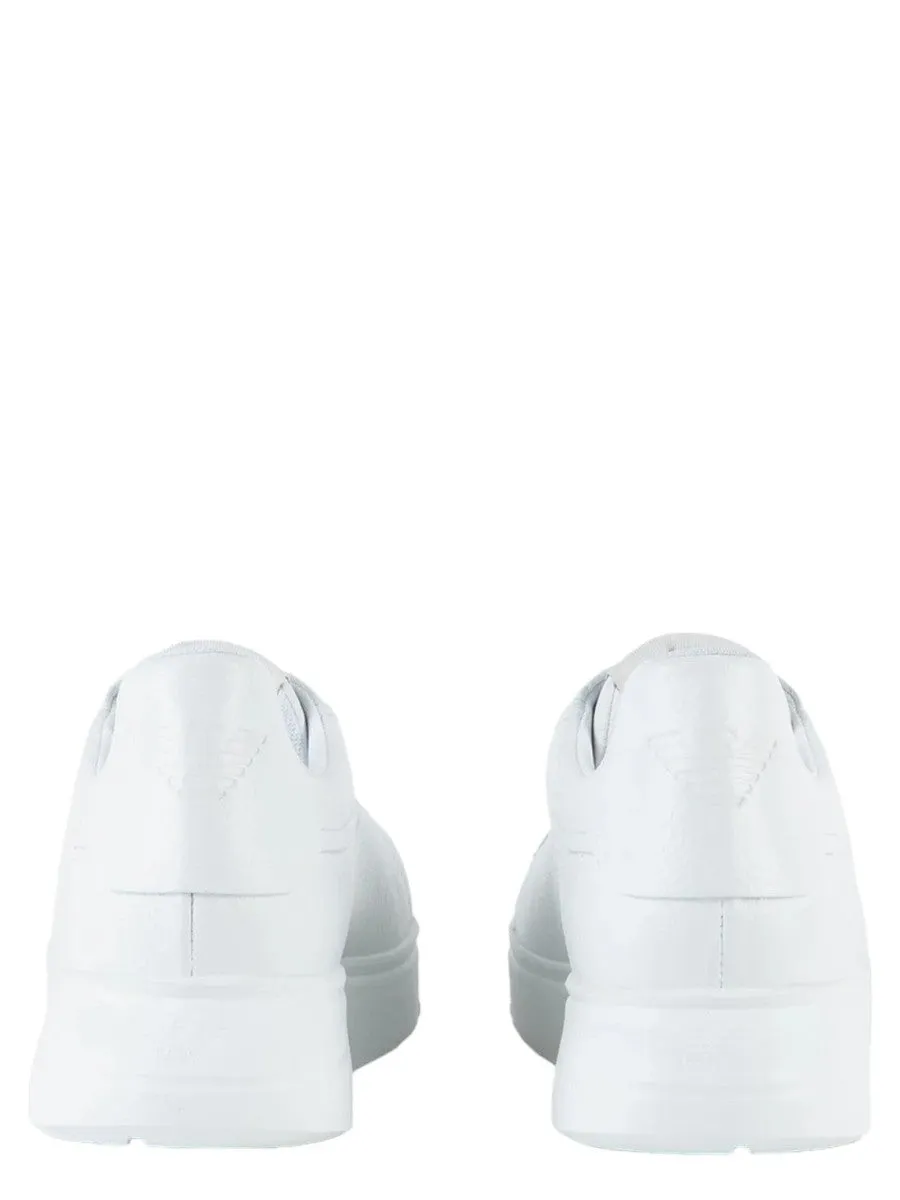 Sneakers Asimmetriche in Pelle Bottalata con Maxi Suola