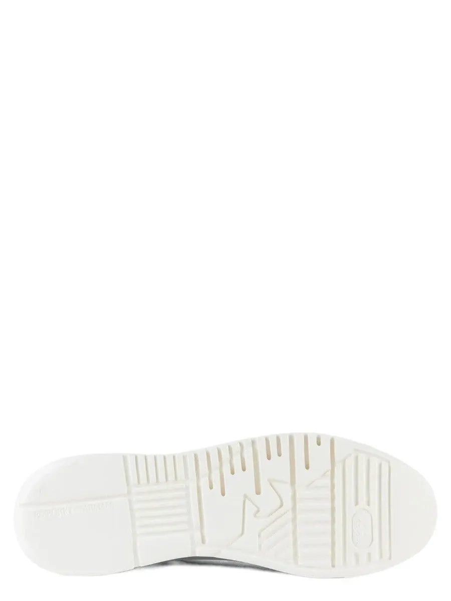 Sneakers Asimmetriche in Pelle Bottalata con Maxi Suola