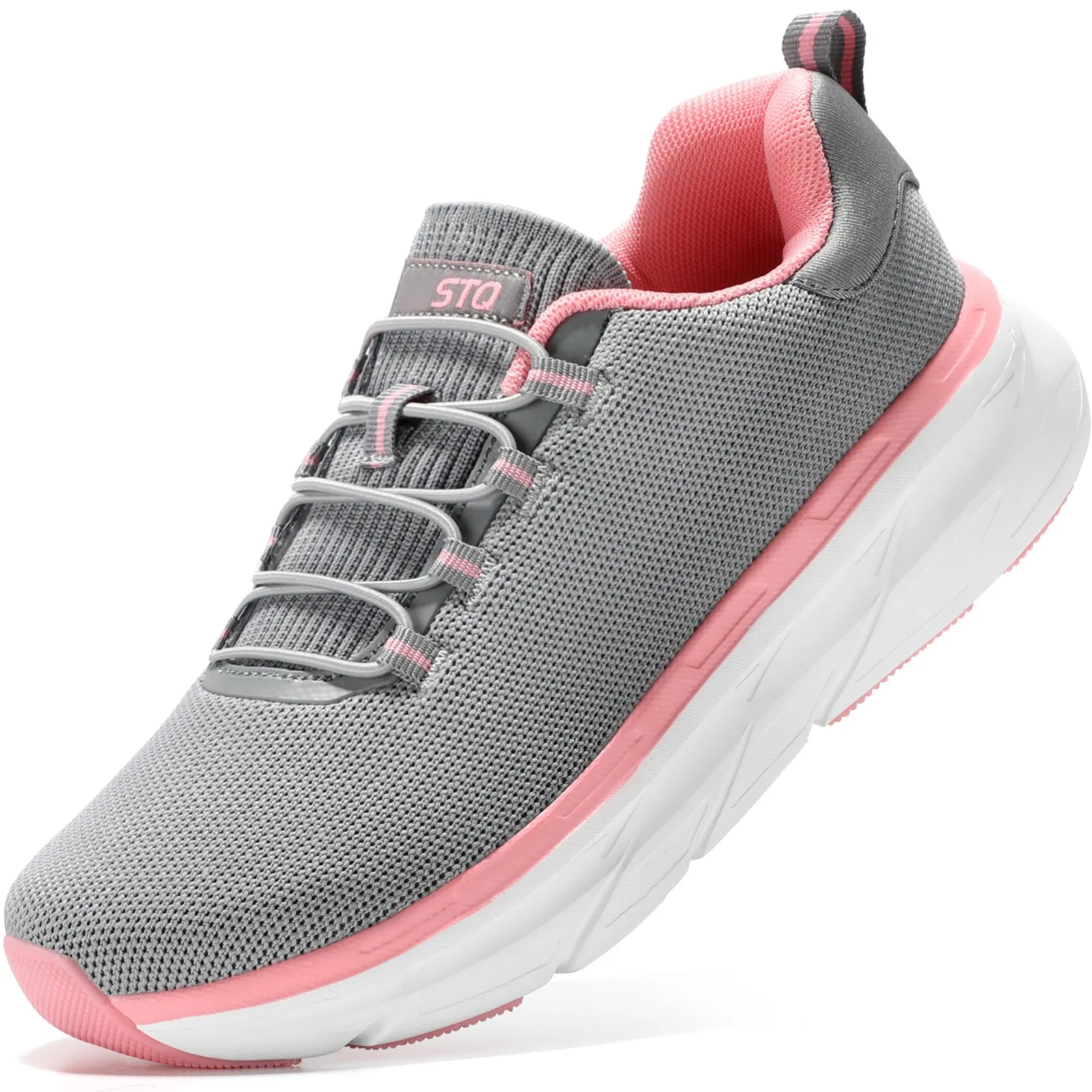 STQ Slip on Sneakers Women Orthopedic Walking Shoes for Plantar Fasciitis Relief
