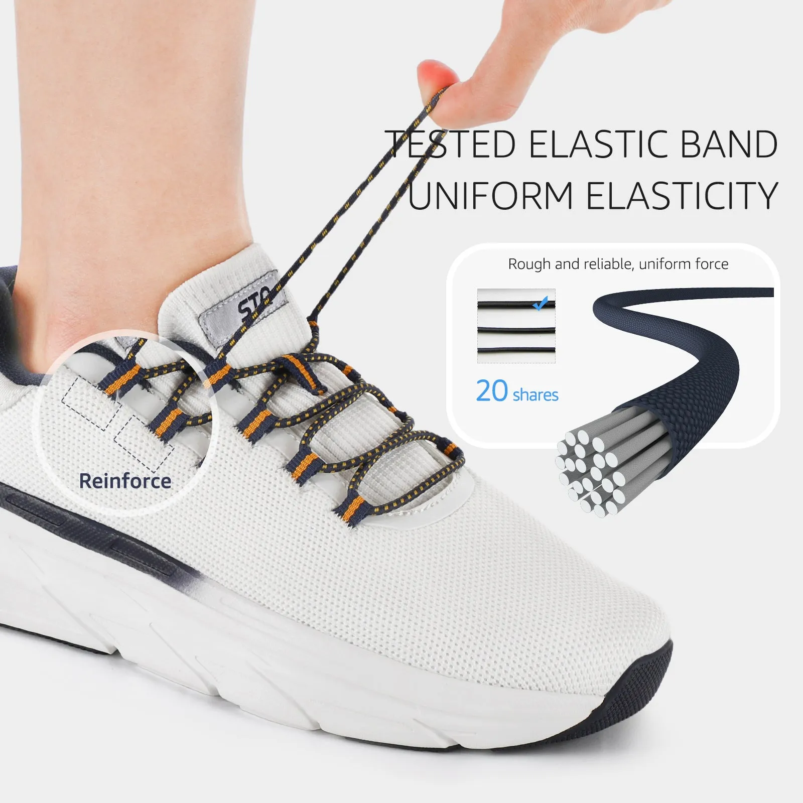 STQ Slip on Sneakers Women Orthopedic Walking Shoes for Plantar Fasciitis Relief