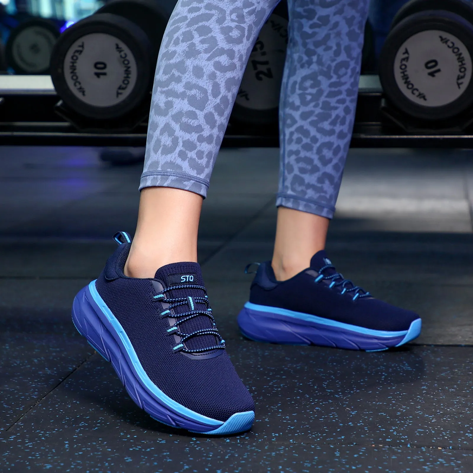 STQ Slip on Sneakers Women Orthopedic Walking Shoes for Plantar Fasciitis Relief