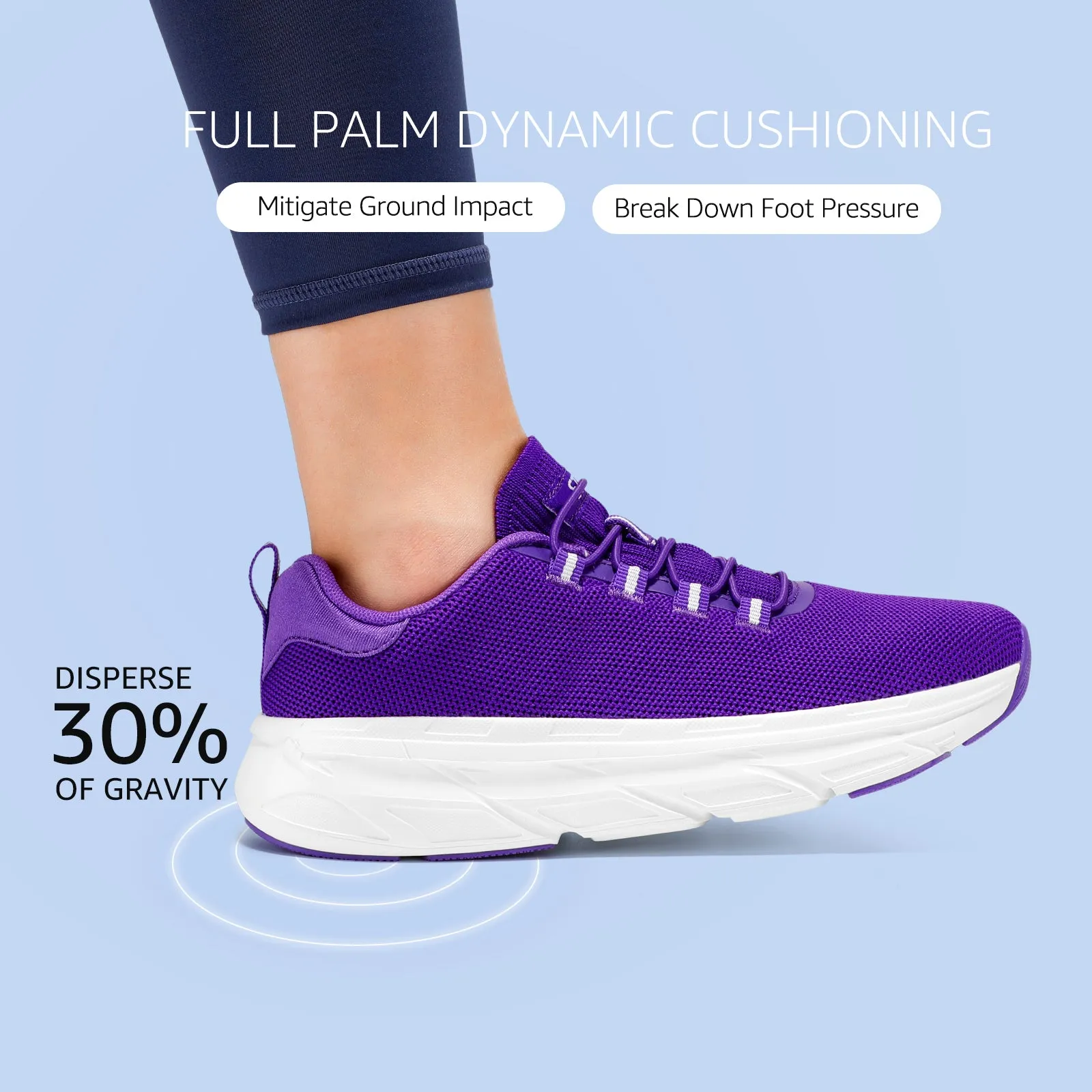 STQ Slip on Sneakers Women Orthopedic Walking Shoes for Plantar Fasciitis Relief