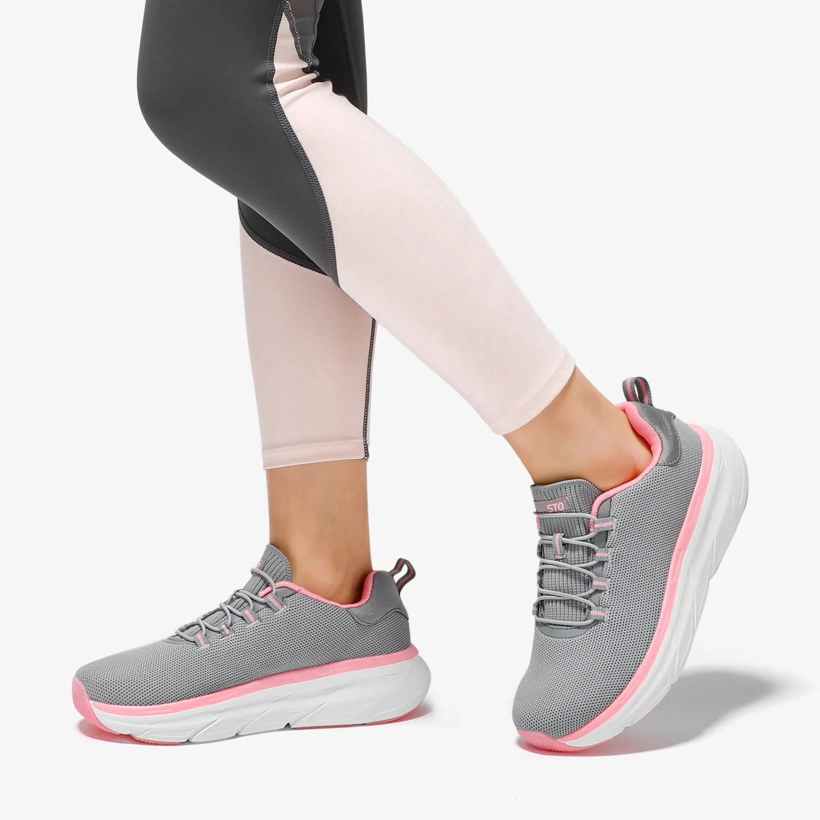 STQ Slip on Sneakers Women Orthopedic Walking Shoes for Plantar Fasciitis Relief