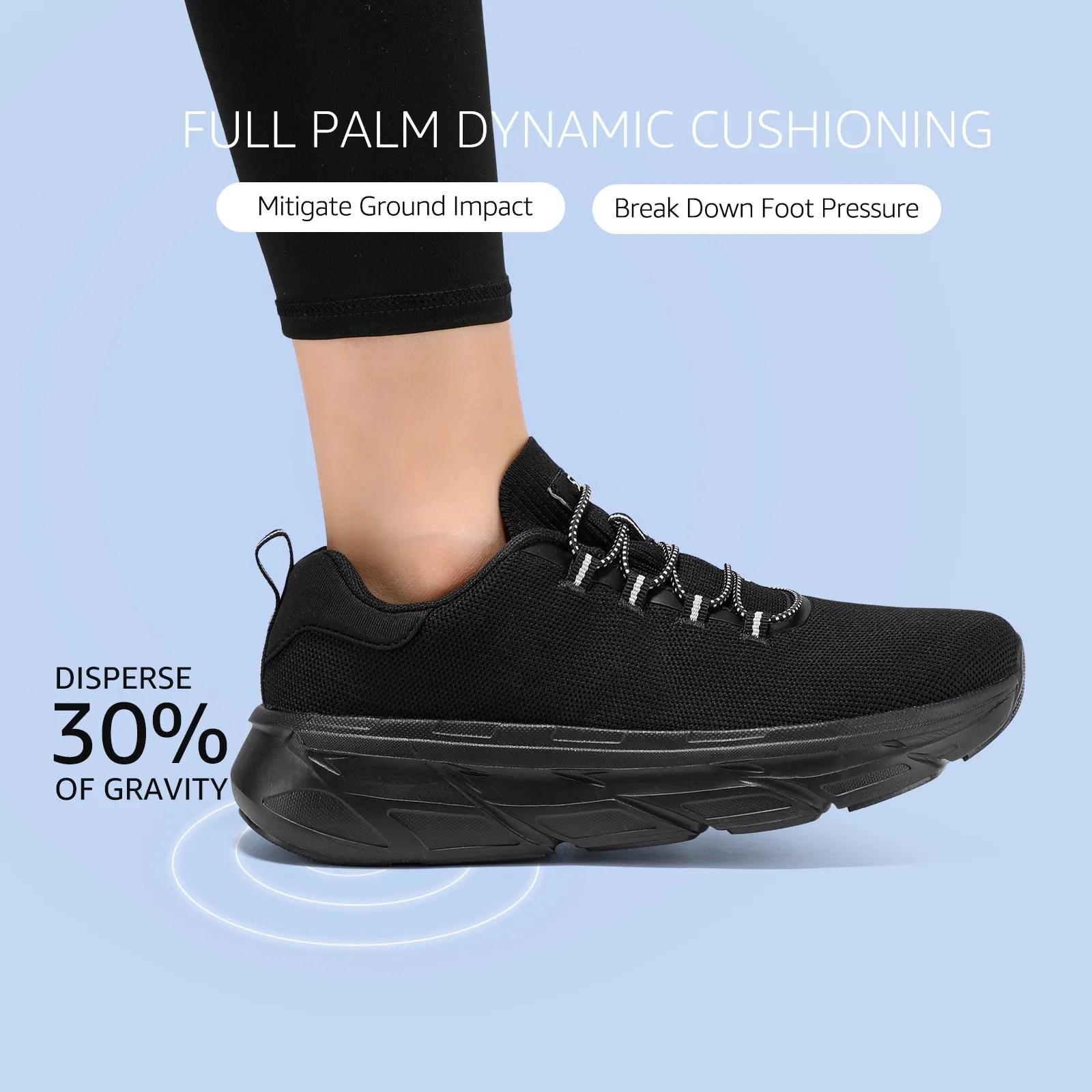 STQ Slip on Sneakers Women Orthopedic Walking Shoes for Plantar Fasciitis Relief