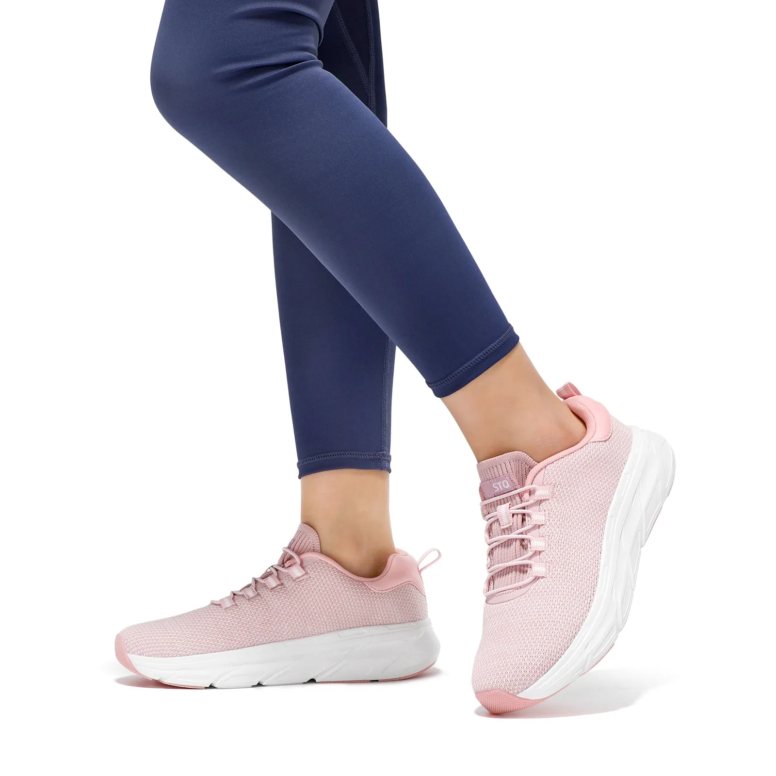 STQ Slip on Sneakers Women Orthopedic Walking Shoes for Plantar Fasciitis Relief