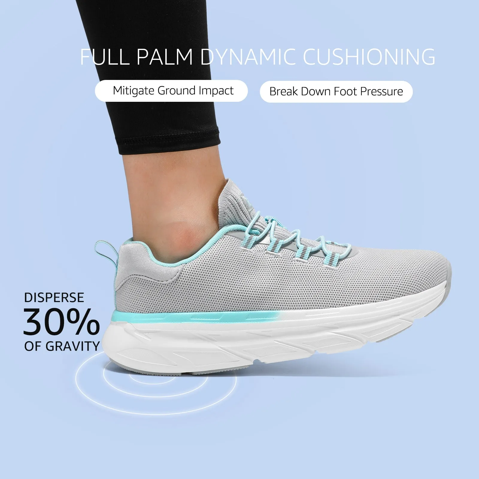 STQ Slip on Sneakers Women Orthopedic Walking Shoes for Plantar Fasciitis Relief