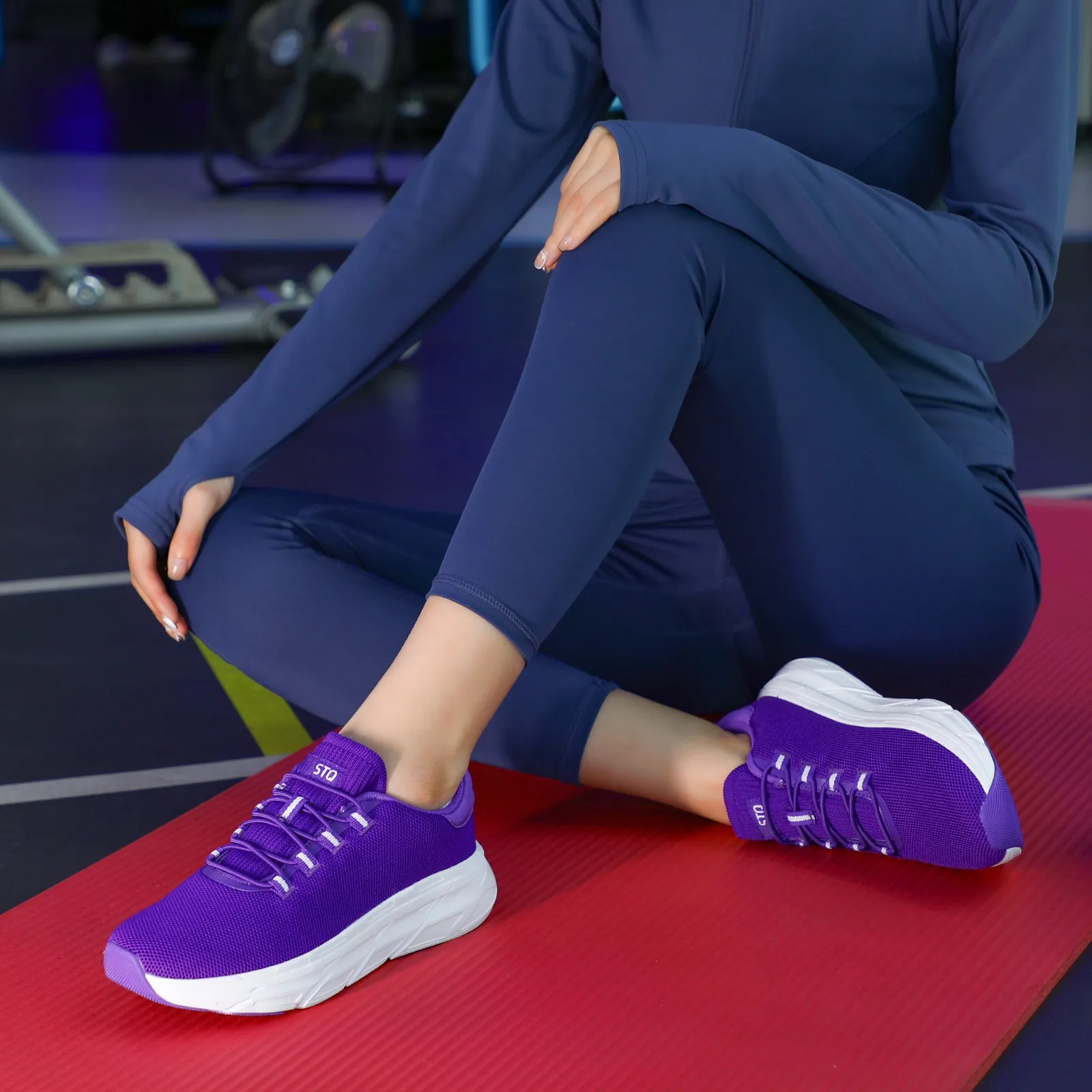 STQ Slip on Sneakers Women Orthopedic Walking Shoes for Plantar Fasciitis Relief