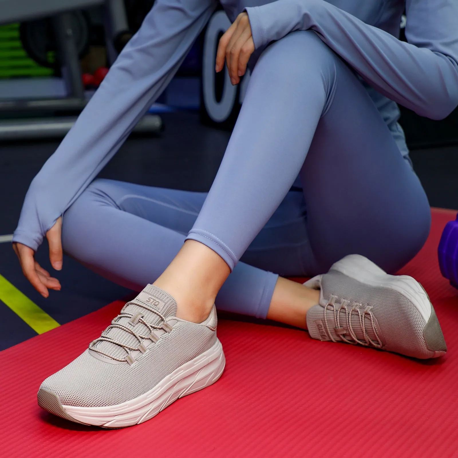 STQ Slip on Sneakers Women Orthopedic Walking Shoes for Plantar Fasciitis Relief