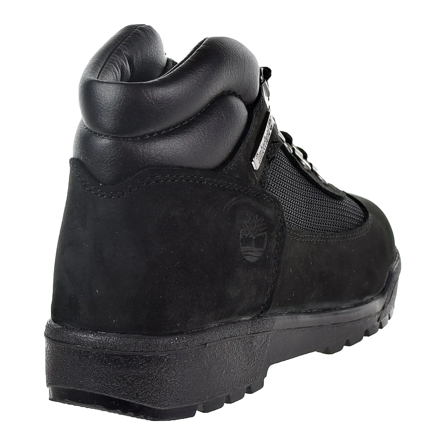 Timberland Nubuck Big Kids Field Boot Black Suede