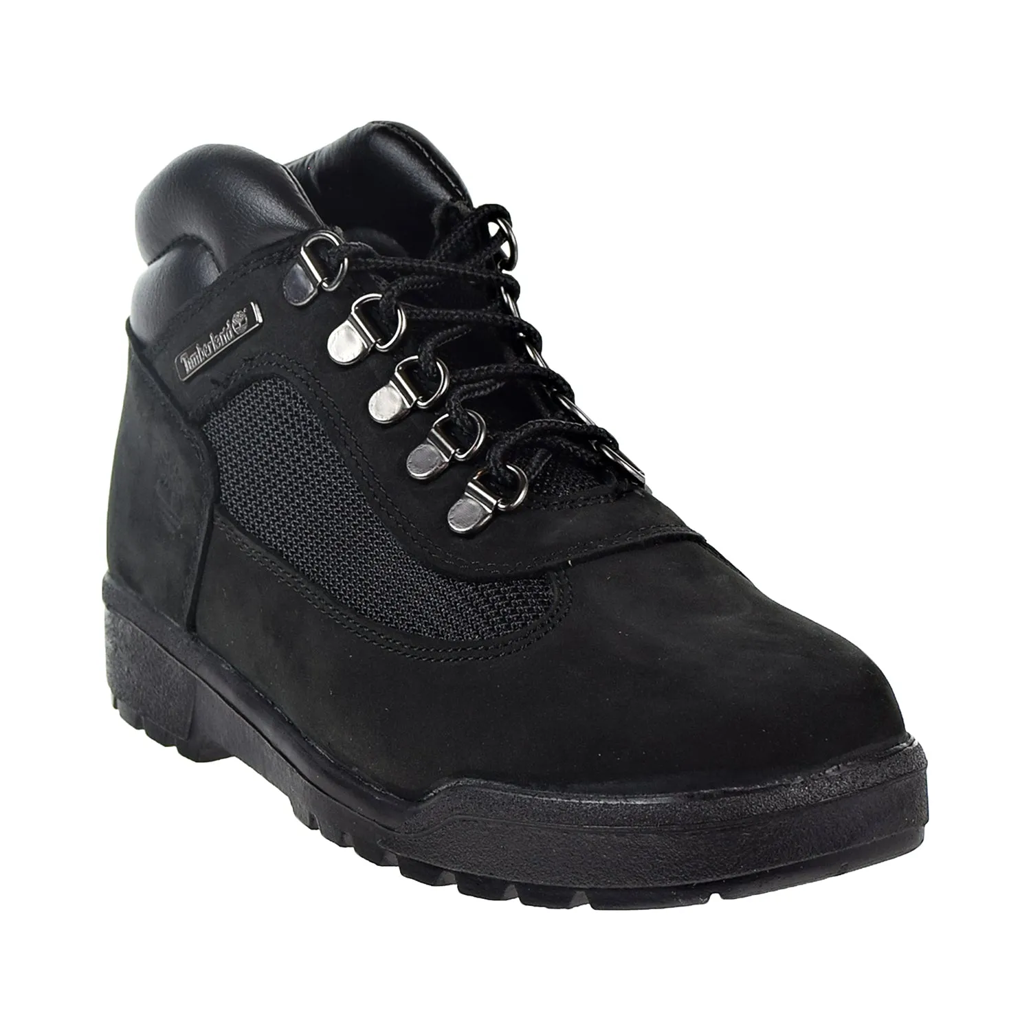 Timberland Nubuck Big Kids Field Boot Black Suede