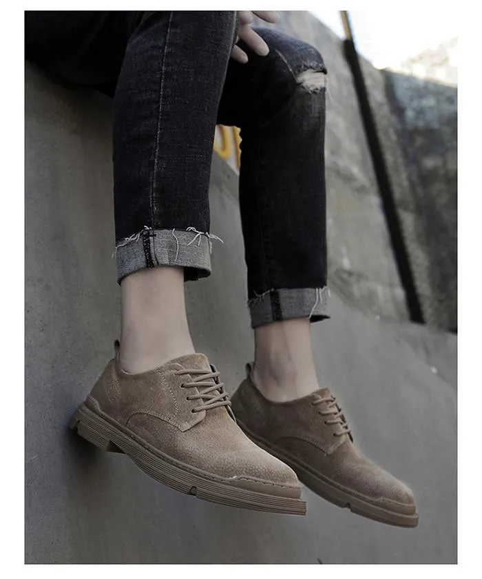 West Louis™ Stylish London Flat Leather Shoes