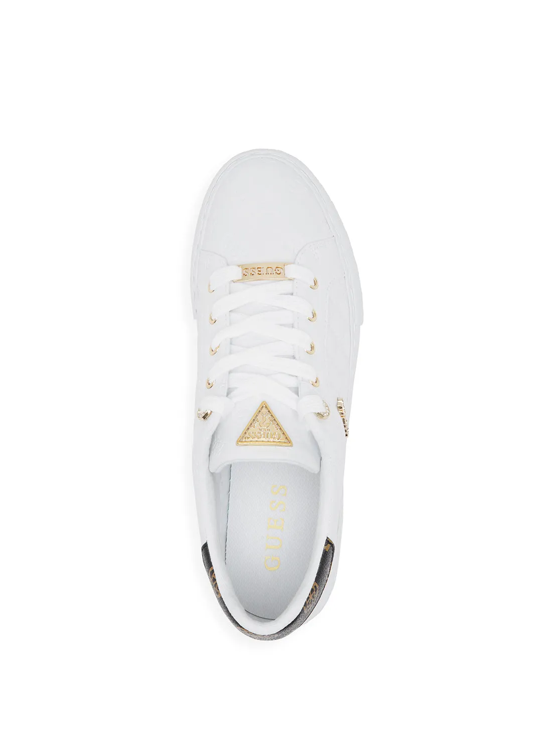 White Larsa Low Top Sneakers