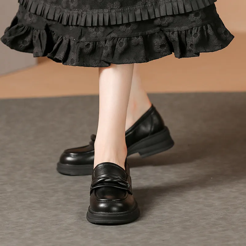 Women Minimalist Soft Round Head Casual Loafers