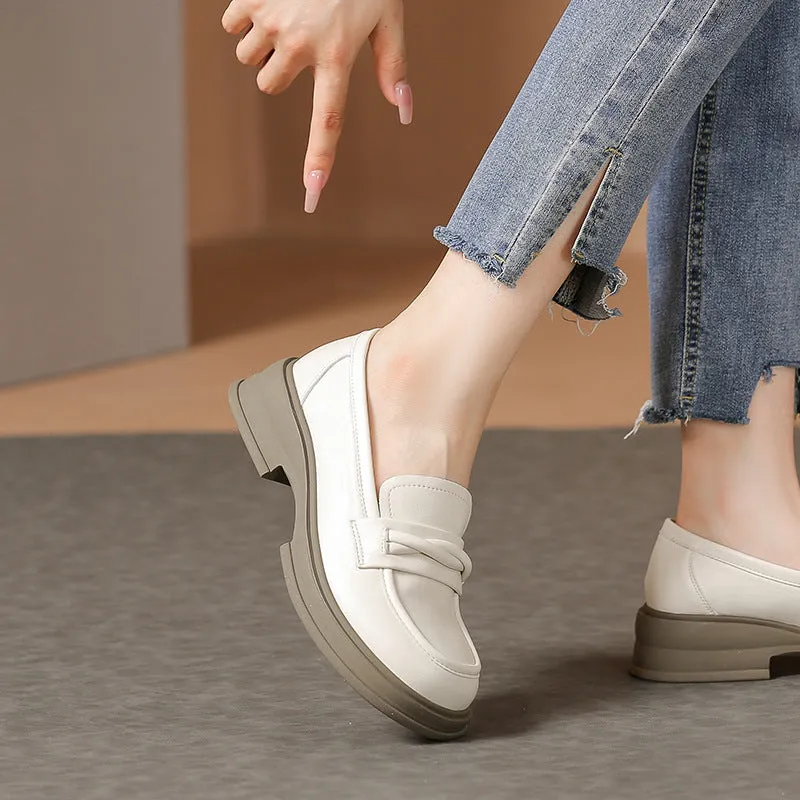 Women Minimalist Soft Round Head Casual Loafers
